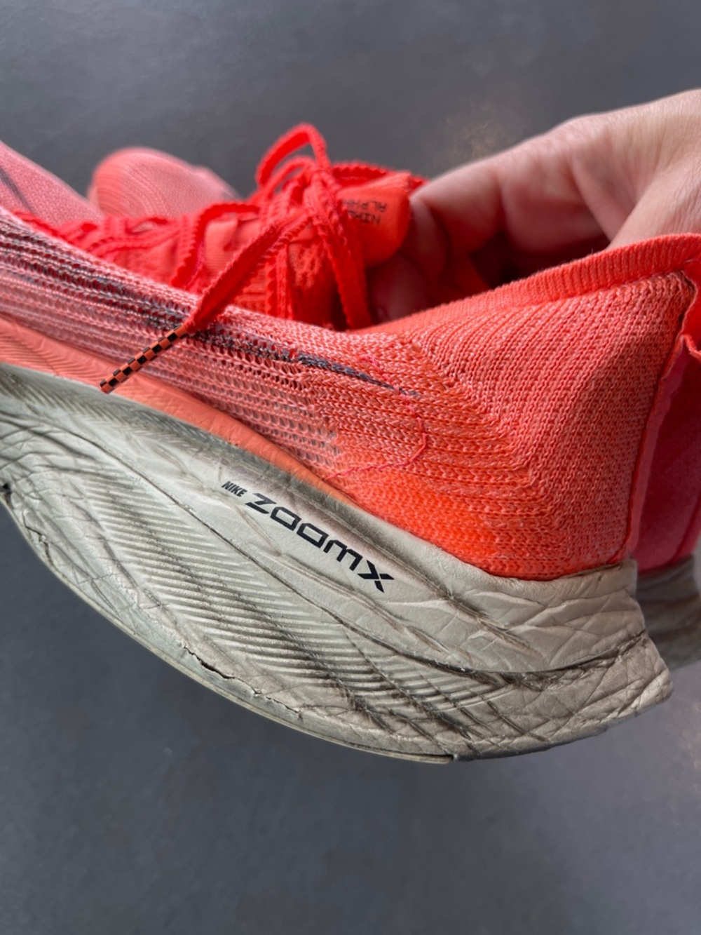 Nike Air Zoom Alphafly Nesxt%vBright Mango Orange Running Sneakers M 7.5, W 9 - Picture 7 of 9